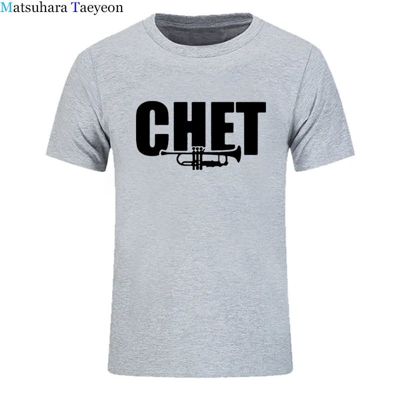 Fashion Cool Summer Men T shirt Funny T Shirts Cotton tshirt Jazz Chet Baker Printed T-Shirt Men\'s Clothing
