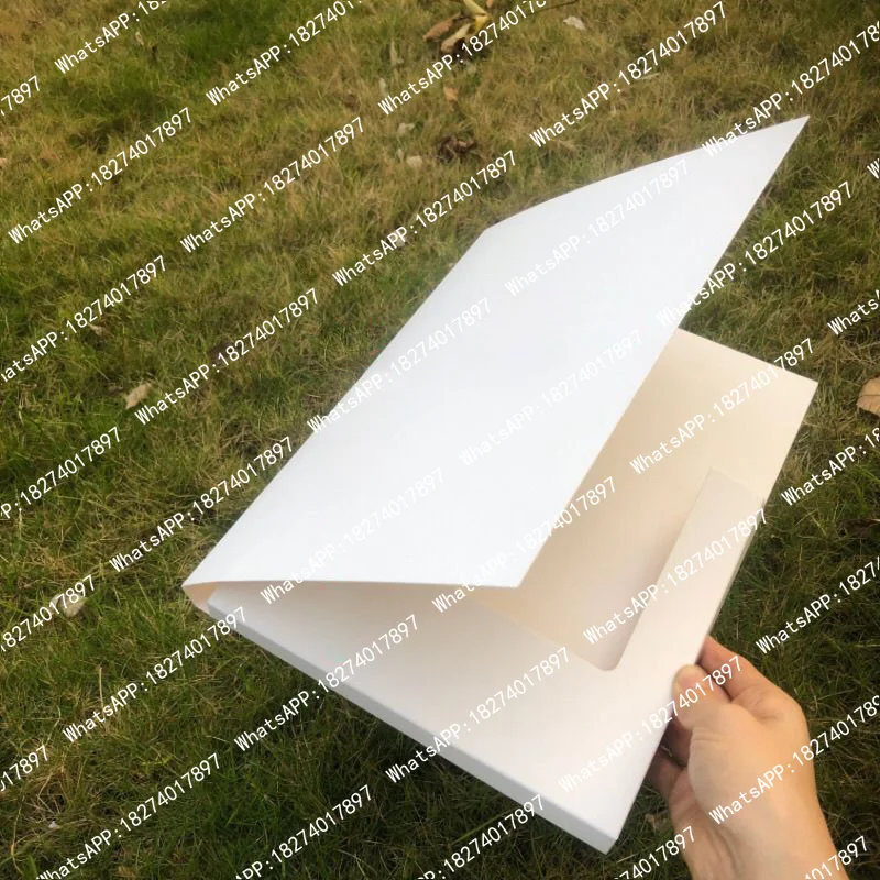 10pcs Swatch Card Folder Fabric Samples Holder Textile Book Cover Blank White Display File A4 Brochure Exhibition Tool