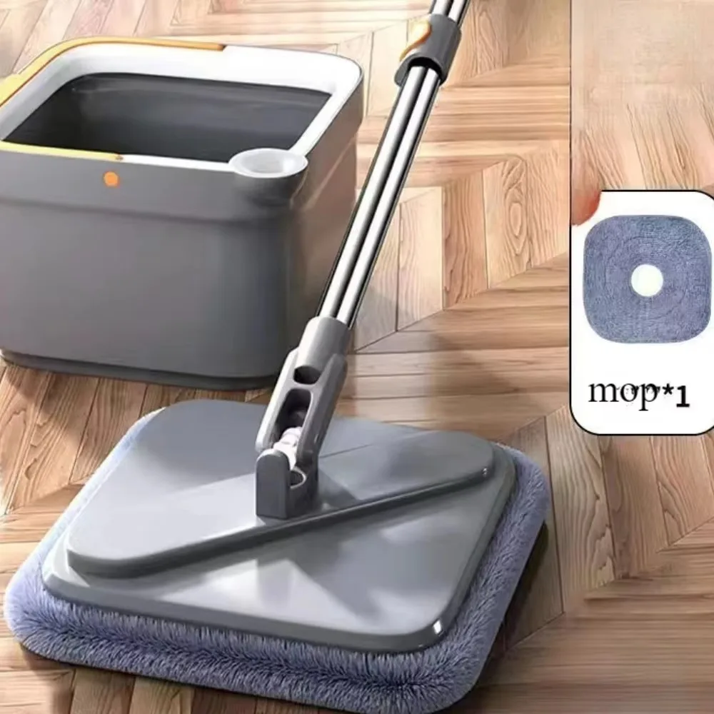 Lazy Floor Floating Mop Water Separation 360 Rotating Household Cleaning Tools Practical Hand Wash Free with Bucket Floor Mops