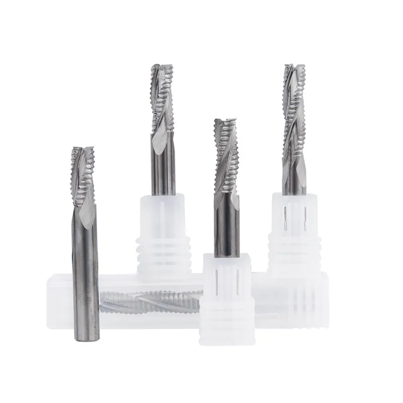 XCAN Roughing End Mill 3 Flute HSS End Mill CNC Machine Milling Cutter For Aluminum Cutting Tool Router Bit HSS Metal Cutter