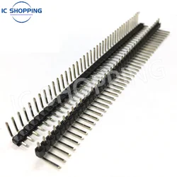 10 pz 1x40P 2X40P 2.54mm fila singola pin curvo Pin Header connettore striscia ago curvo per componenti elettronici Arduino