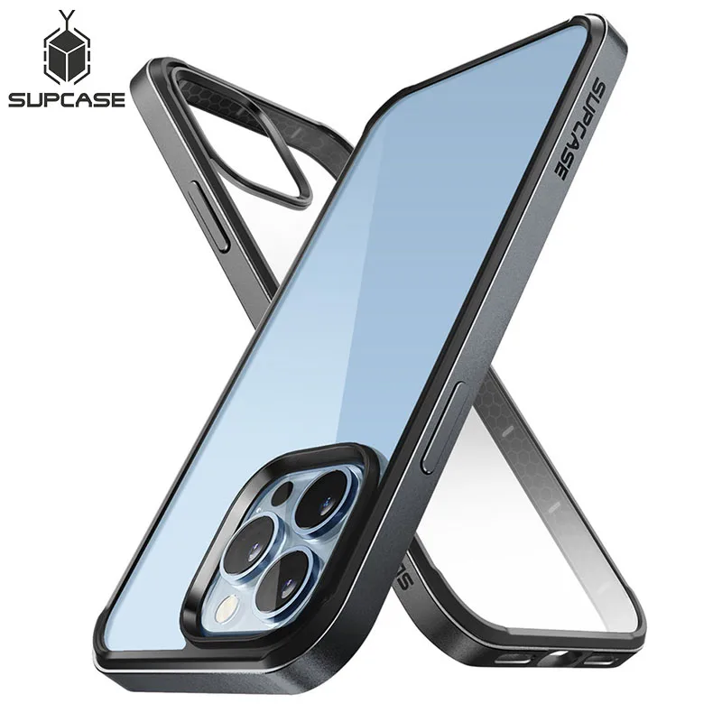 SUPCASE For iPhone 13 Pro Case 6.1 inch (2021) UB Edge Slim Frame Clear Case with TPU Inner Bumper & Transparent Back Cover