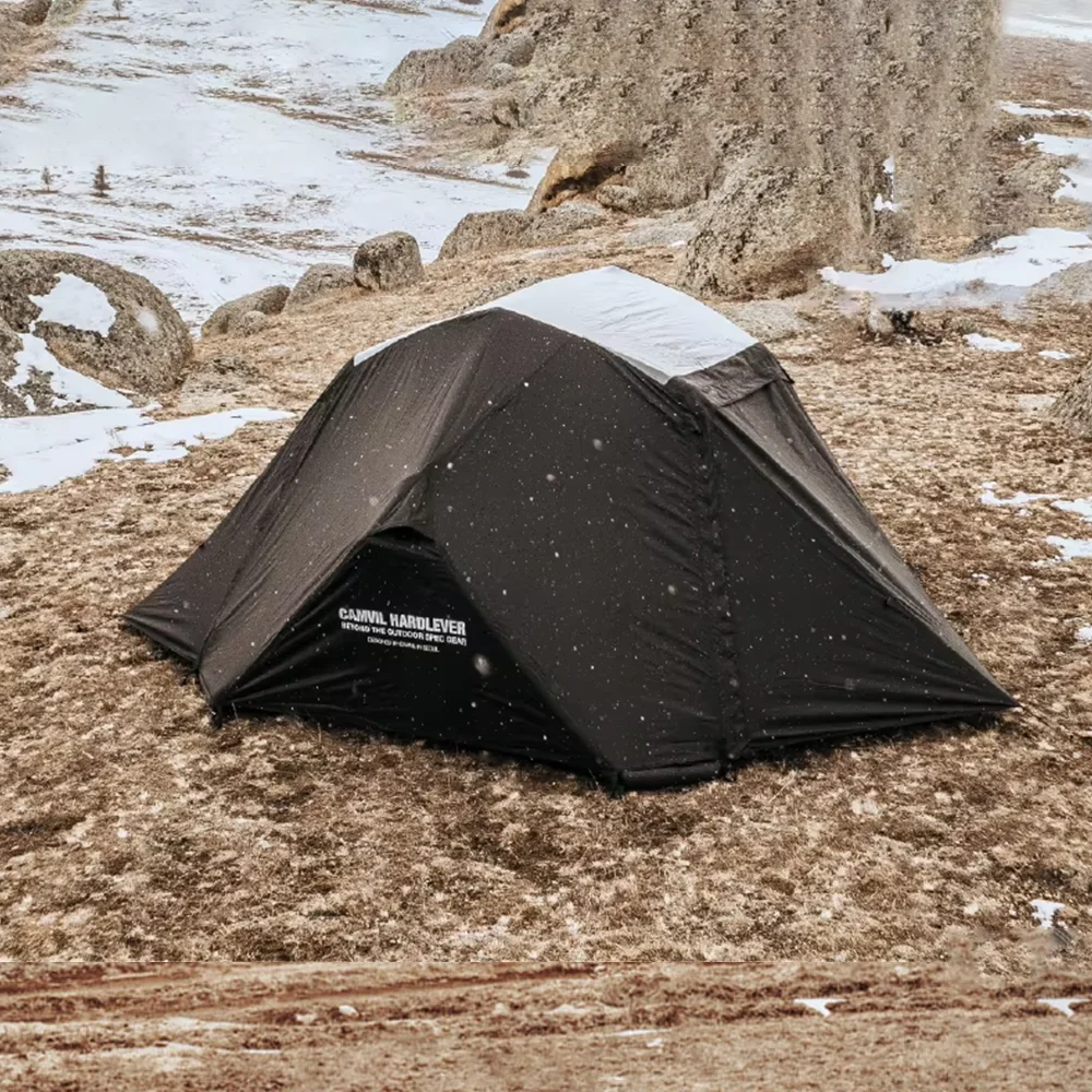 Inflatable Camping Tent Foldable Family Trips Lightweight & Weatherproof Airtight Hemispherical Swag Tent for Outdoor Adventures