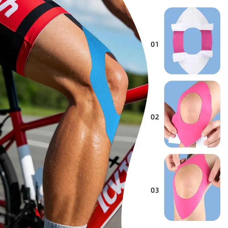 Sports Knee Support Tape Elastic Waterproof Athletic Sticker, Multifunctional Pain Relief Tape for Outdoor Fitness Stabilization