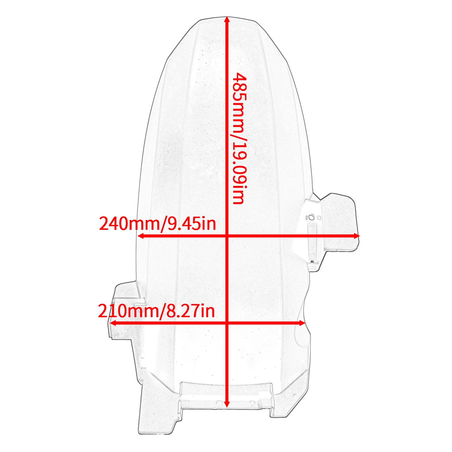 

Rear Wheel Fender Mudguard for Zontes 368G 2024-2025 Rear Fender Tire Hugger Splash Guard Motorcycles Parts Accessories
