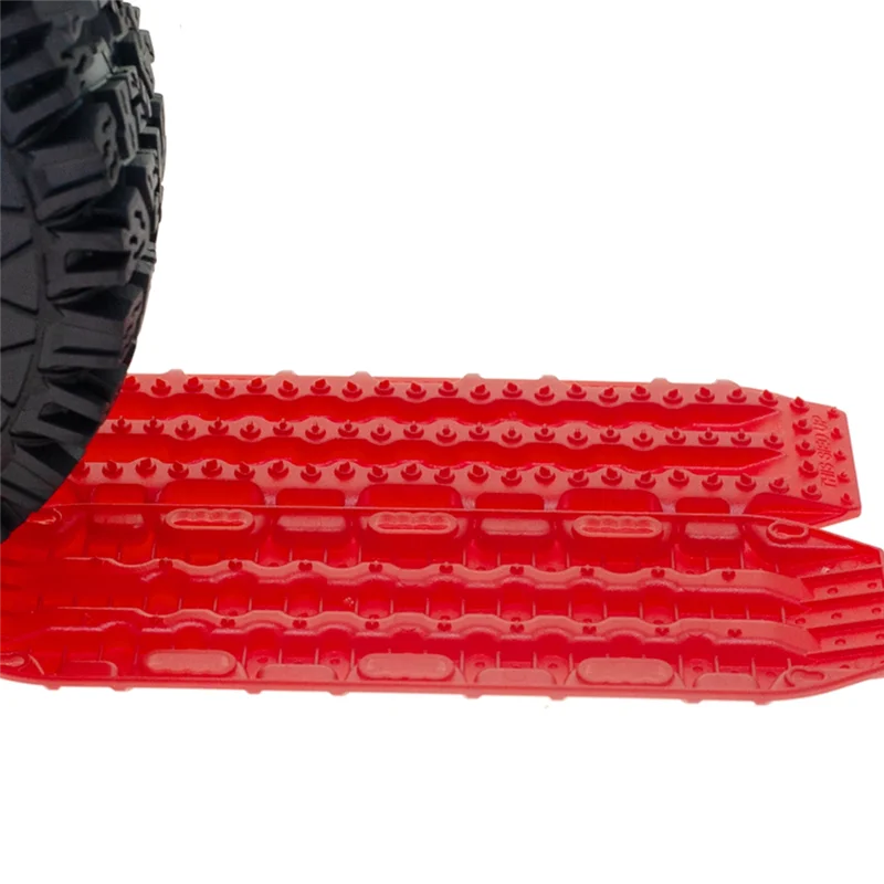 Excellent-2PCS RC Car Upgrade Escape Plate Protection Plate For 1/10 SCX10 TRX4 TRX6 RC Car Upgrade Accessories Red