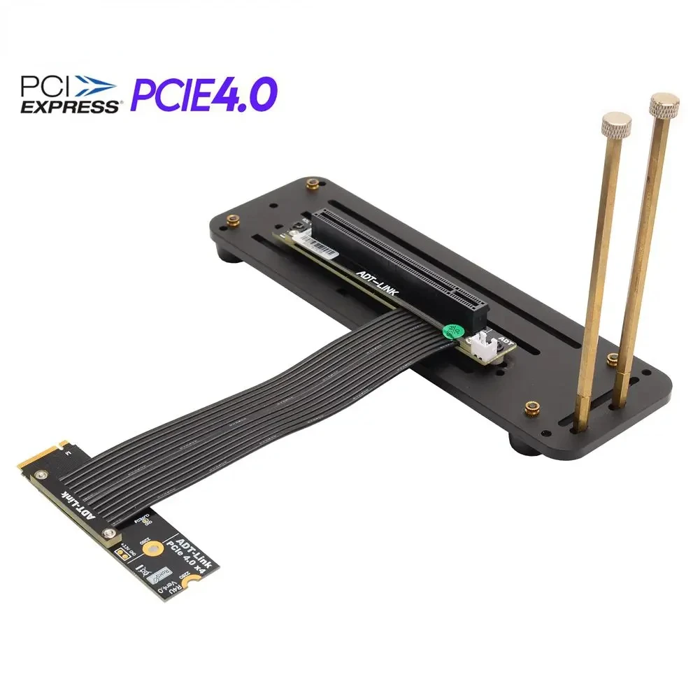 

Universal PCIE 4.0 x16 Graphics to M.2 M2 NVMe M-Key SSD Extension Cable Gen4 16X Riser Card GPU Mining Extender w Vertical Base