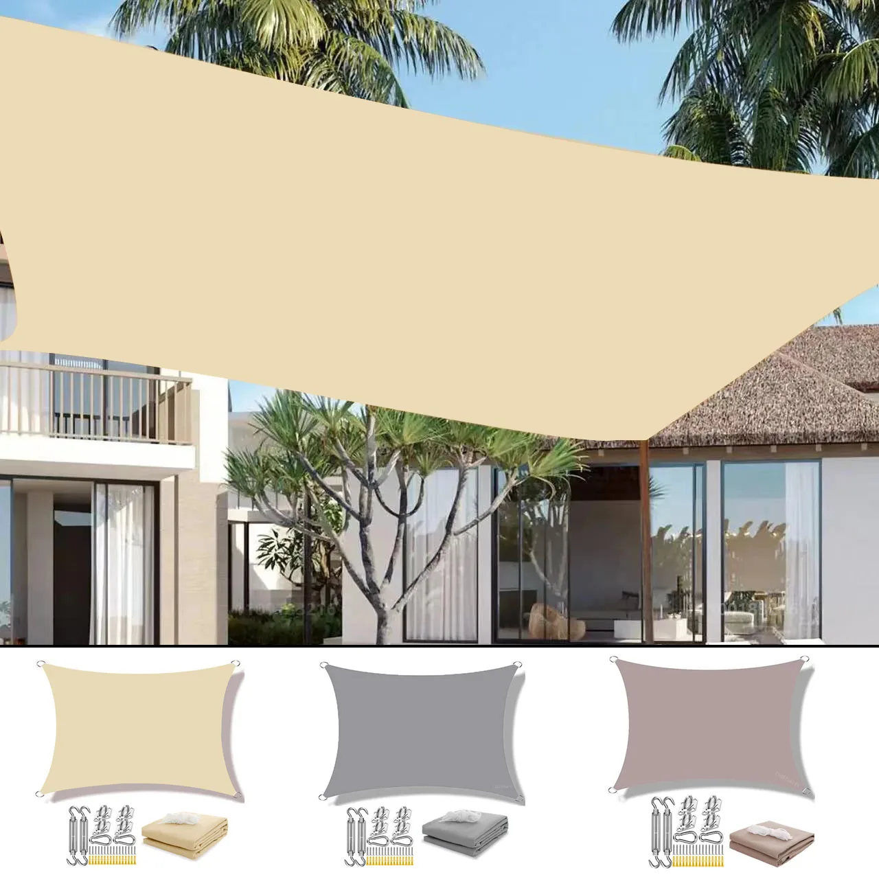 

Sunshade waterproof sunshade, used for outdoor facilities and activities 98% UV blocking sunshade backyard sunshade camp tent