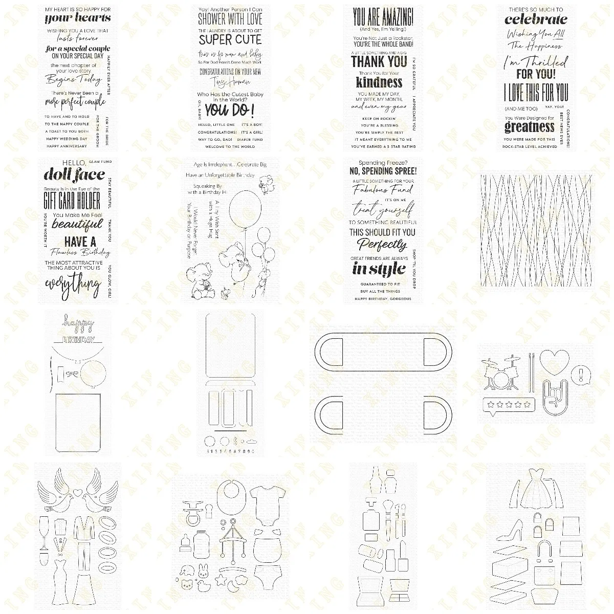 Новое поступление 2023, металлические штампы с надписью Thank You, прозрачные штампы Скрапбукинг дневник, трафарет для тиснения