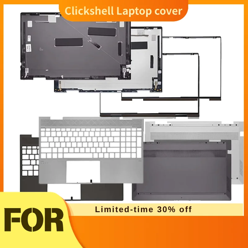 New LCD Back Cover / Front Bezel / Palmrest / Bottom Case / Hinges For HP ENVY X360 15‑ED 15M‑ED 15‑EE 15M‑EE TPN‑C149