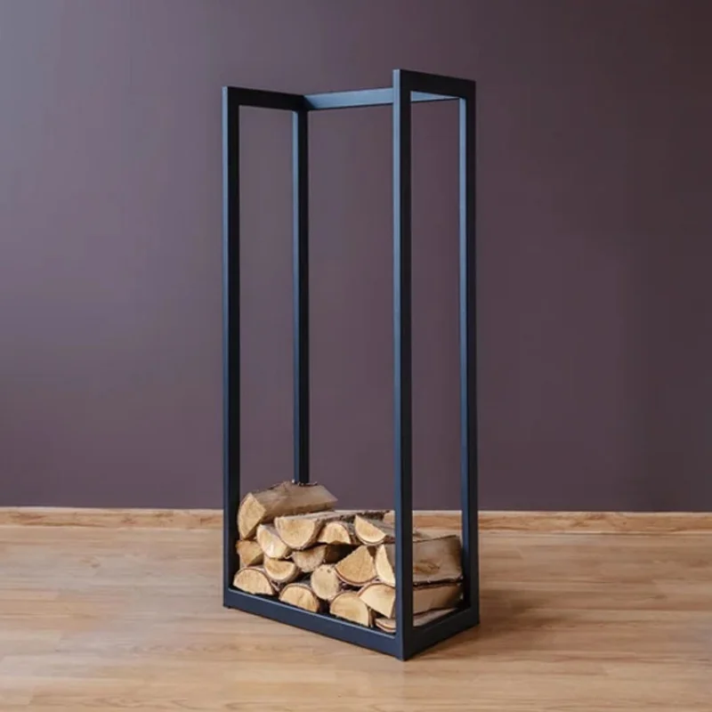 custom，Metal Sturdy And Practical Firewood & Log Rack Loaded Firewood Log Storage Rack