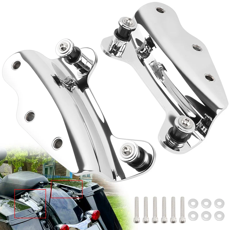 

Motorcycle Chrome 4 Point Docking Hardware Detachable Kit For Harley Street Glide Road Glide Road King FLHX FLH/T FLHR 2009-2013