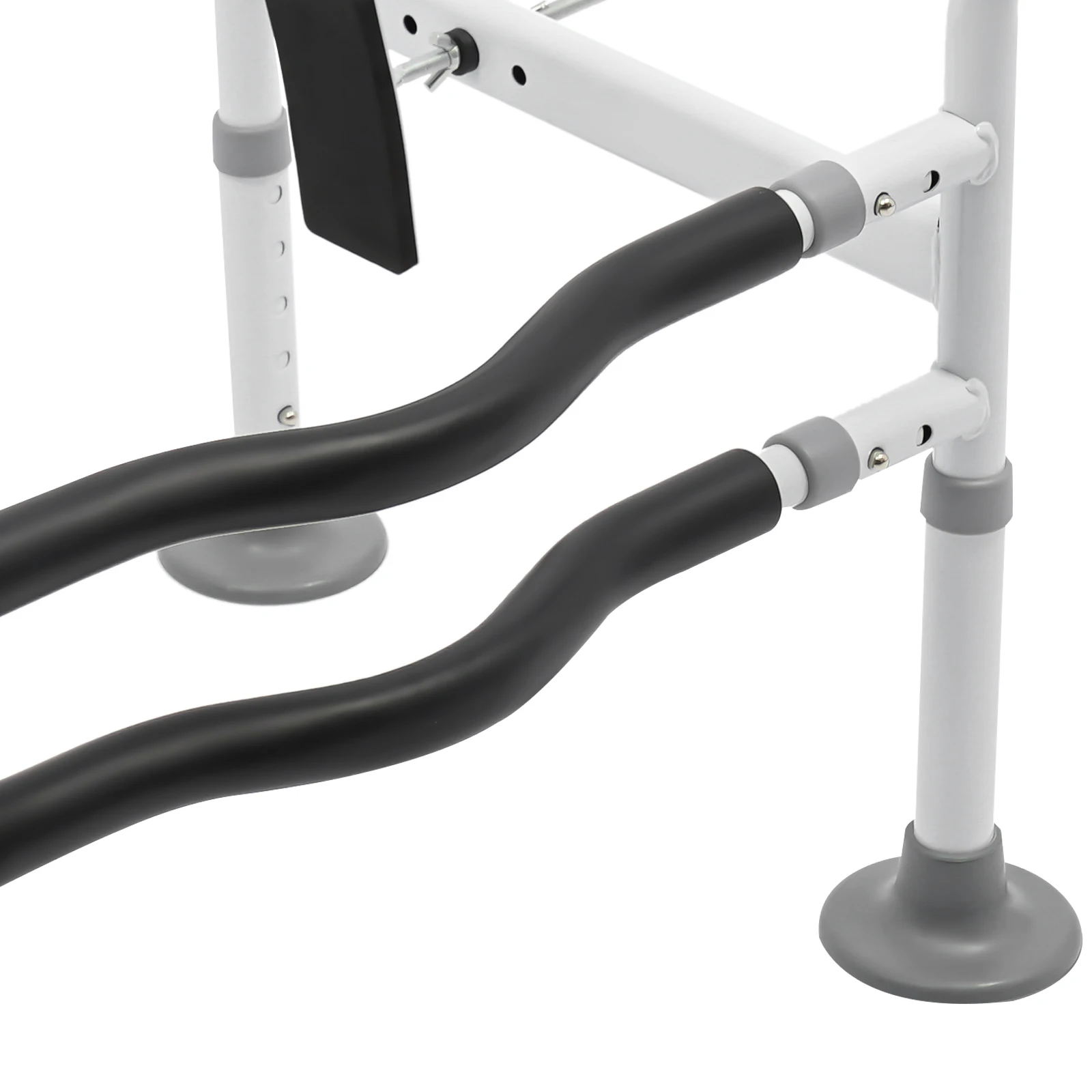 ห้องน้ํา Anti-SLIP คว้าบาร์ปรับห้องน้ํากรอบ Rack ความปลอดภัยรางฝักบัว Handrail 150 กก.สําหรับผู้สูงอายุผู้พิการ