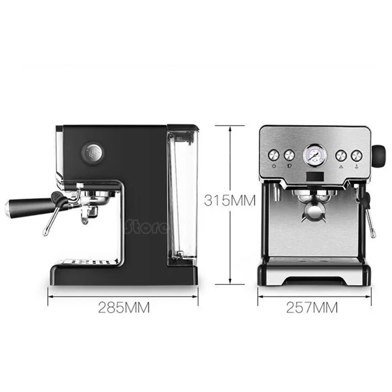 espresso machine CRM3605 Stainless Steel Italian Coffee Maker 15bar home semi-automatic pump type coffee machine 220v 1450W 1pc