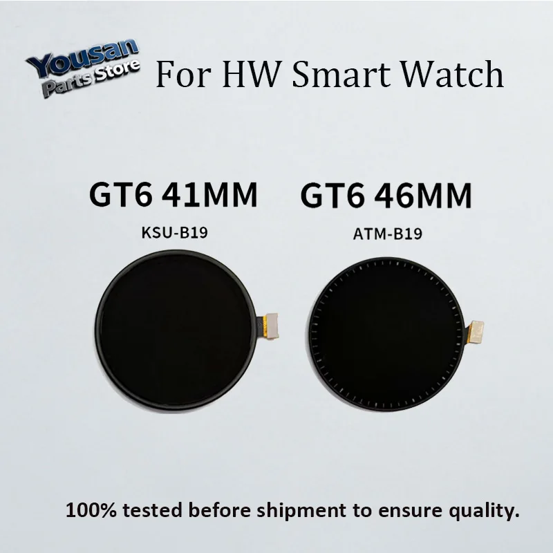 Запасной дисплей для умных часов Huawei KSU-B19 GT6 41MM, сенсорный LCD-экран для HW GT6 46MM ATM-B19, OLED-стекло с OCA