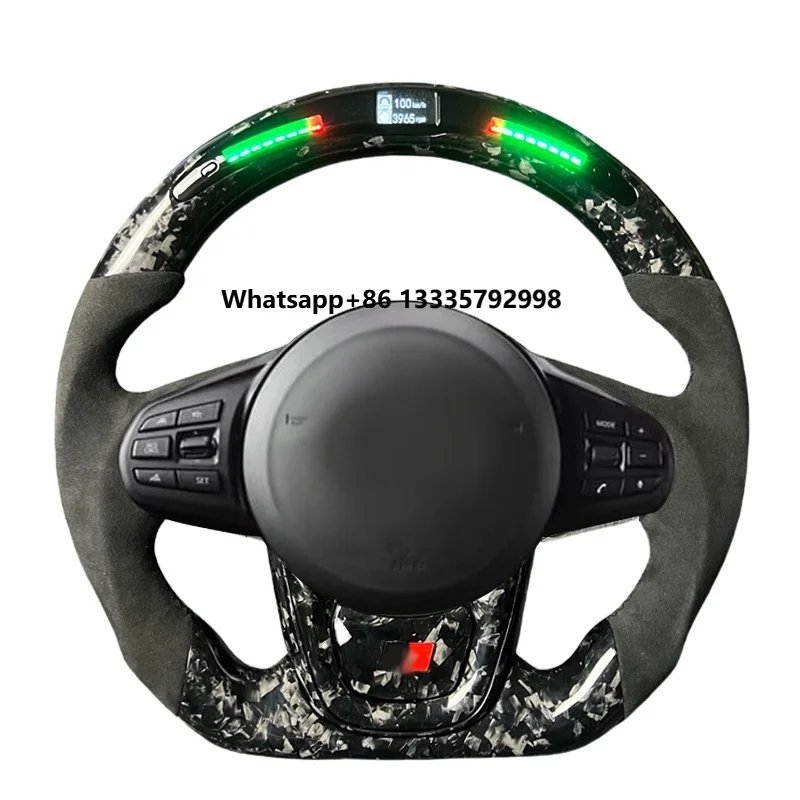 

LED/RGB Light Custom Carbon Fiber Steering Wheel for’Toyota GR Supra A90 A91 MKV