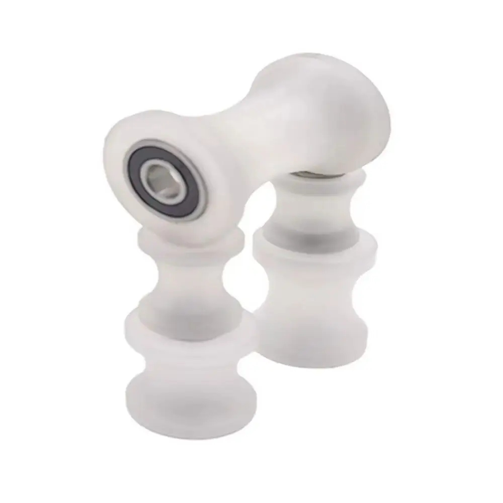 1Pcs Nylon U-Groove Bearing Roller U-Groove Low Friction Nylon Guide Roller High Temperature Resistant Plastic
