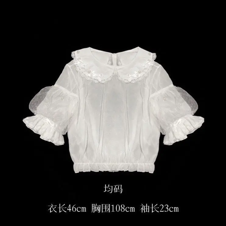 

Lolita little siren small items plus purchase link, veil, bow, shirt. womens tops and blouses blusas femininas