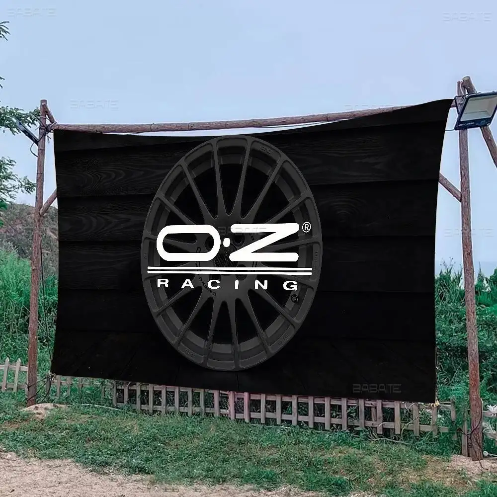 OZ Racing Retro Flags Multiple Choice Living Studio Booth Interior Decoration Banner