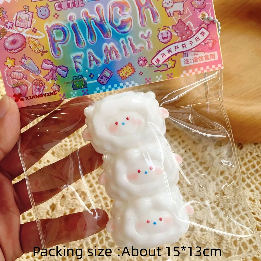 Creative Sheep Rabbit Squeeze Toys TPR Quick Rebound Dog Slow Rebound Toy Interesting Anti-fidget Cat Fidget Toy Children