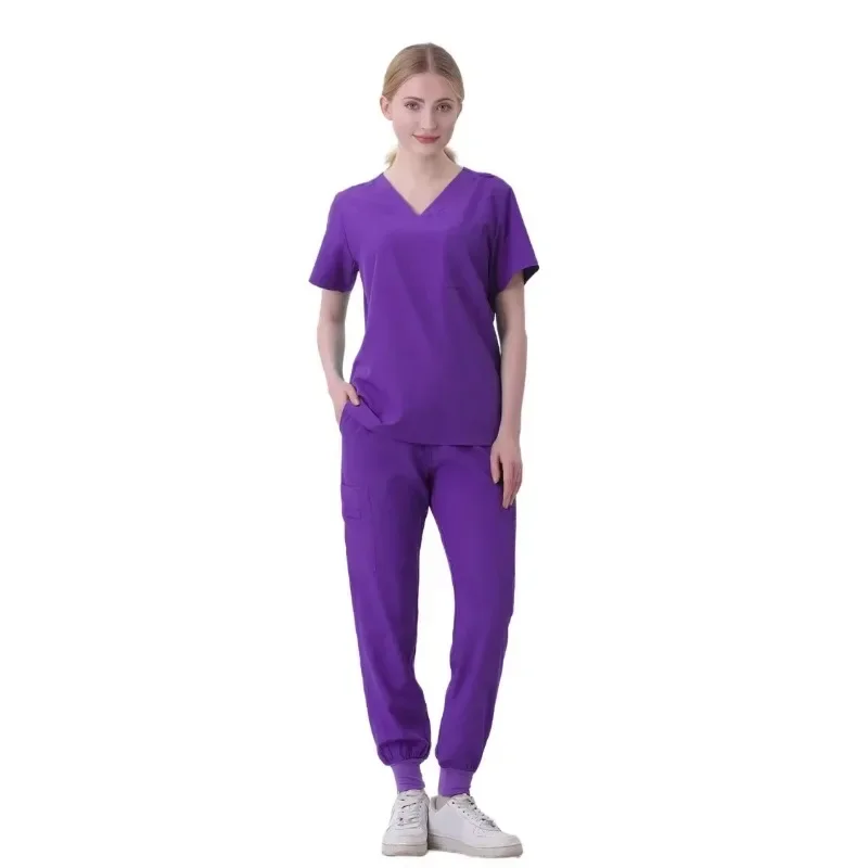 Uniforme exfoliante de alta calidad, pantalones para correr, ropa de trabajo para médico, cuidado de la salud, accesorios de Escuela de Medicina, ropa de trabajo de enfermería