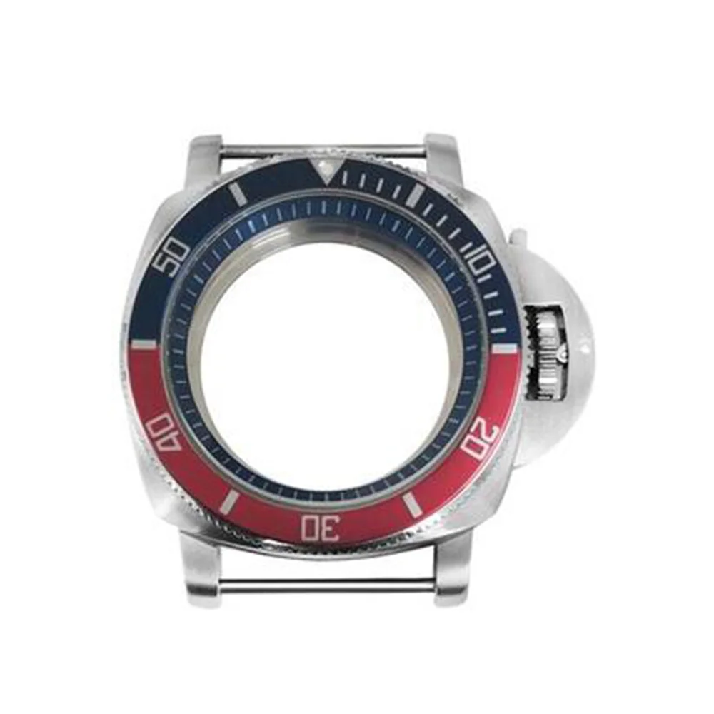 42มม.316L เปลือกสแตนเลส + Dual Bezel + สีน้ำเงินเข้มด้านในแหวนสำหรับญี่ปุ่น NH35/NH36/4R/7S การเคลื่อนไหวอุปกรณ์เสริม