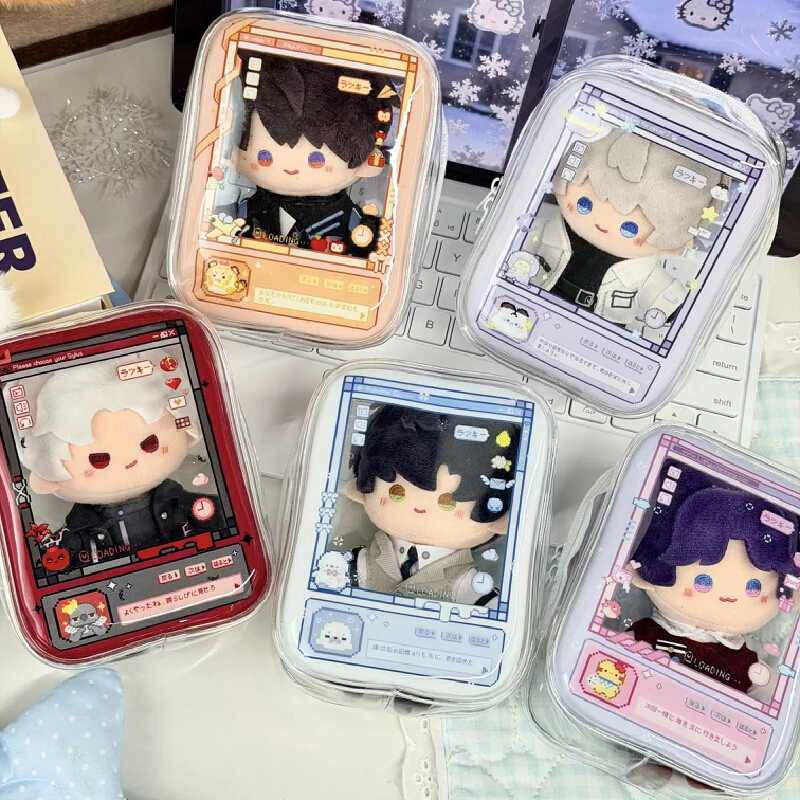 Anime Love And Deepspace Anime Zayne Rafayel Caleb Sylus Storage Bag 13cm Cartoon Doll Display Bags Pendant Cosplay Adorn Gift