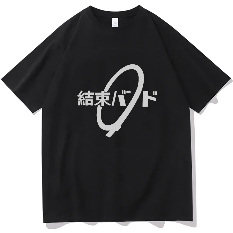 Classic Anime Bocchi The Rocki T-shirt Manga Graphic Hitori Gotou Print T Shirt Cool Men Women Cotton T-shirts Streetwear