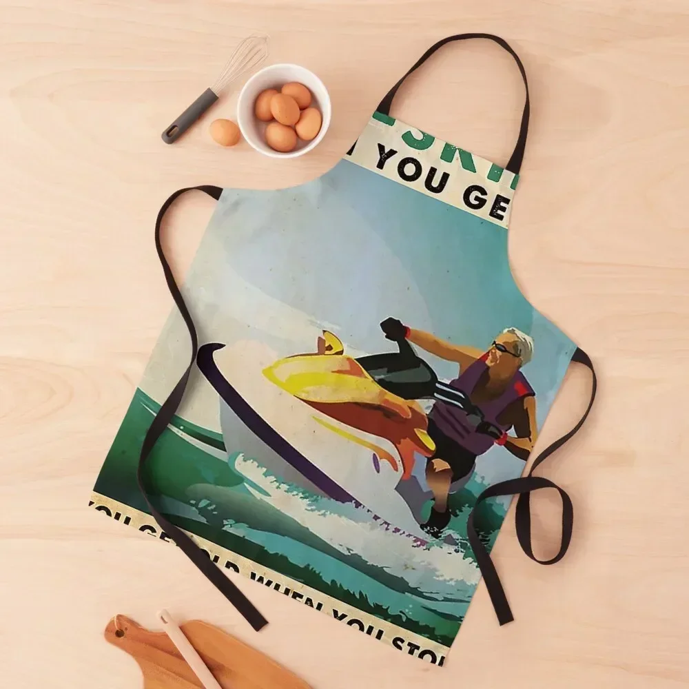 

Jet ski man You don't stop jet skiing when you get old you get old when stop jet skiing Apron Children'S Trim Cloth Apron