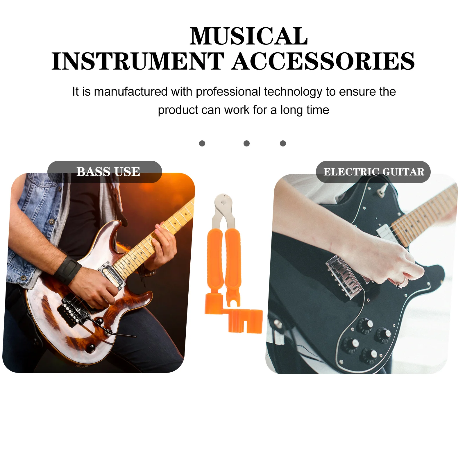 

Guitar String Changing Tool 3-in-1 String Cut Plier Cutter for Guitar Bass Mandolin Banjo Ukulele Small Size Convenient Storage