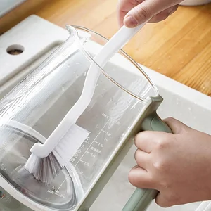 Japanese -style sink cleansing brush, long strap brush, elbow design, rear hole, hanging from the wall, screwdriver accessories 10 Main Sales House Cleaning - №10