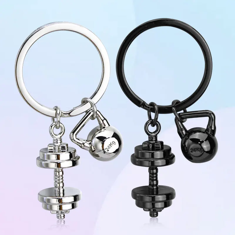 

Fitness Dumbbell Keychain Sports Competition Souvenir Universal Arm Strength Training Three-dimensional Model Club Gifts