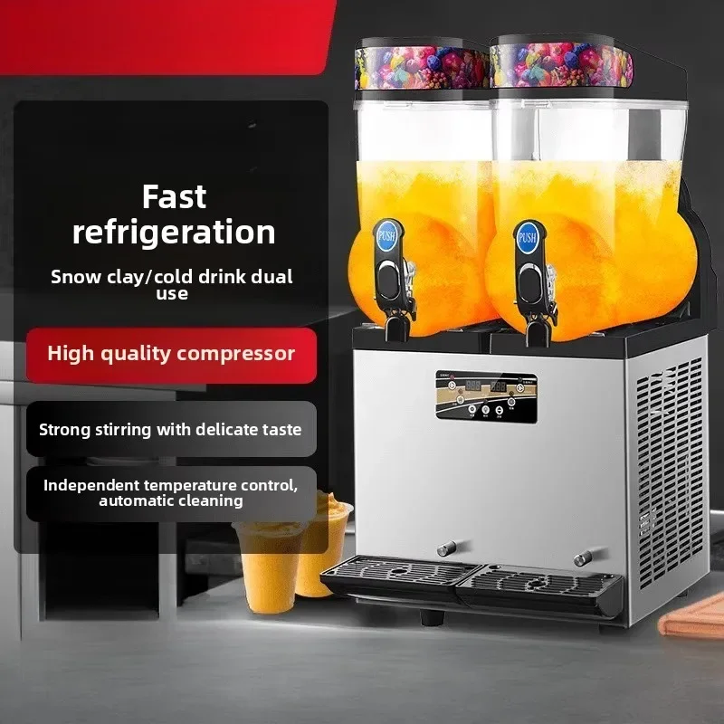 

Snow melting machine Commercial automatic slush machine Self-service beverage refrigeration Snow juice single and double three-c