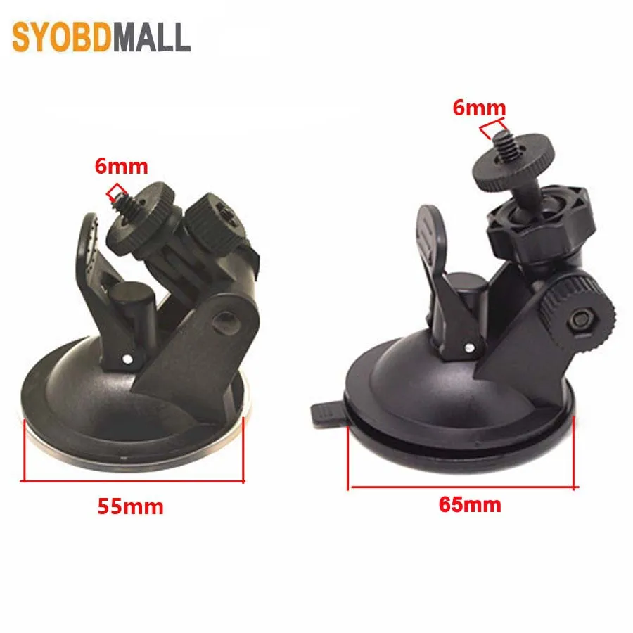 55MM 65MM Base Option Car Driving Recorder Gps Holder Silicone Sucker 6mm Screw Ball Head Bracket for 360 YI Xiaomi DVR Camera