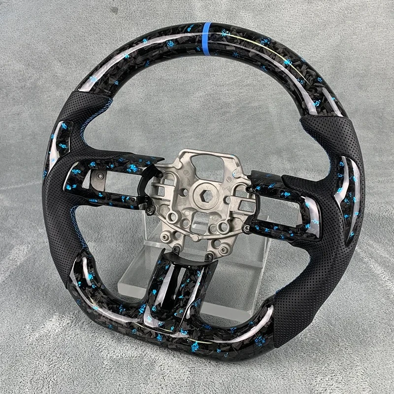 Forged Carbon Fiber Steering Wheel For  Mustang 2014 To 2017