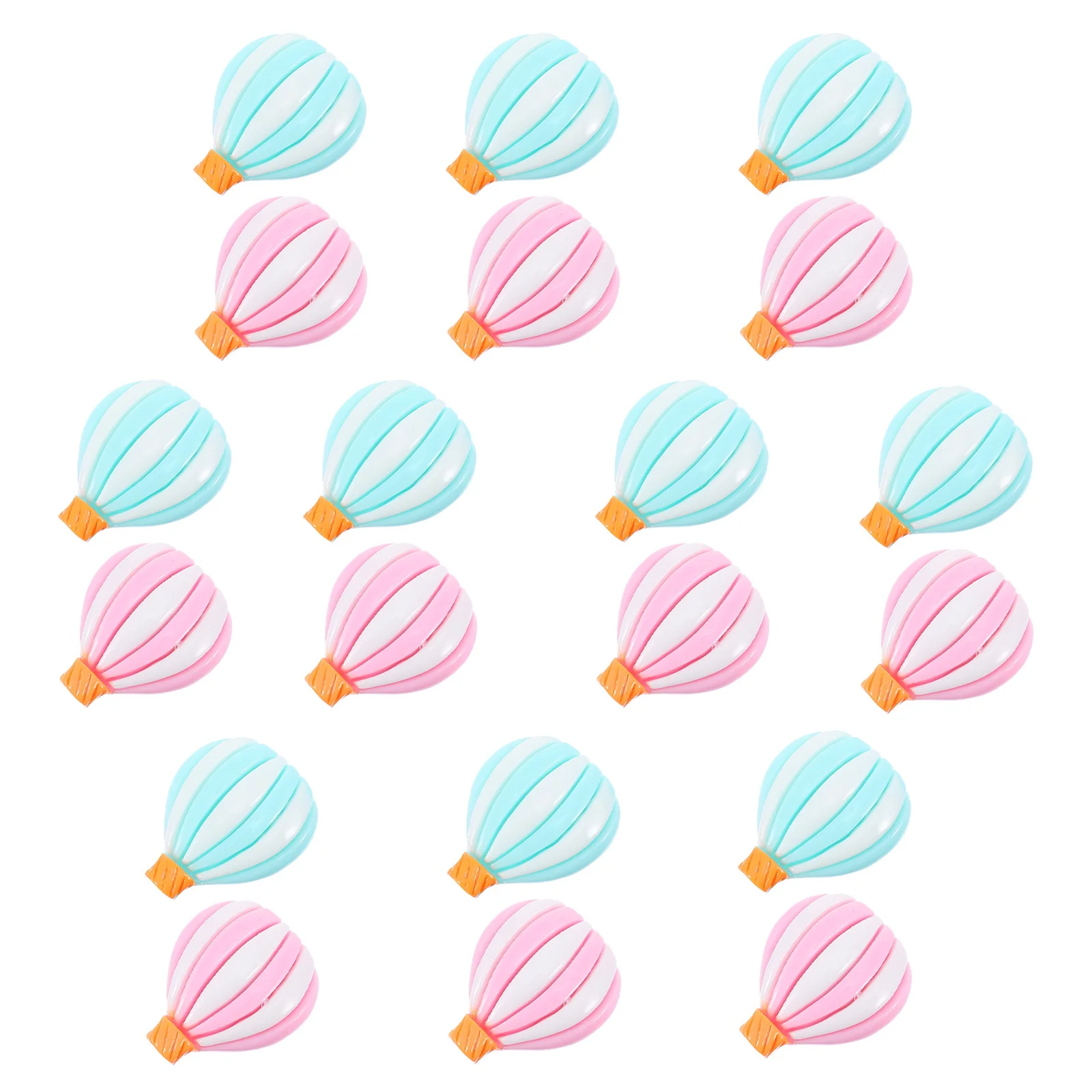 20Pcs Hot Air Balloon DIY Phone Case Embellishments Plastic Decorations for Craft Making Accessories Lightweight Portable Craft