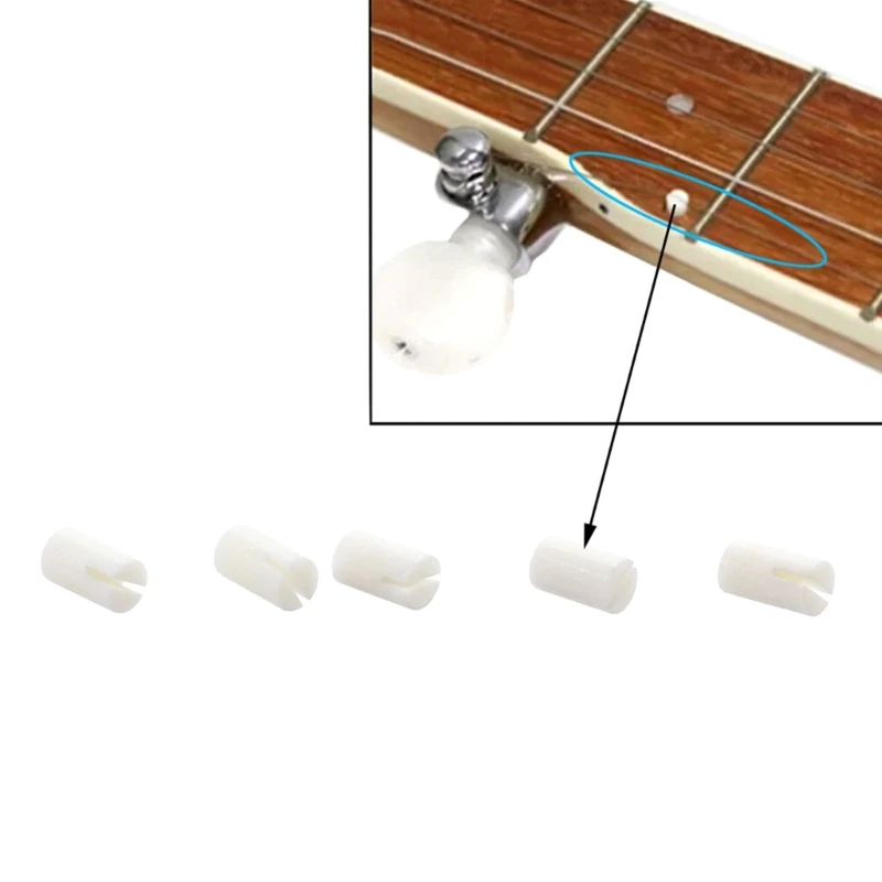 K0EF Pack of 5 Premium Banjo 5th String Nuts Engineered for Accurate Alignment Quick Change and Long Terms Use in Musical