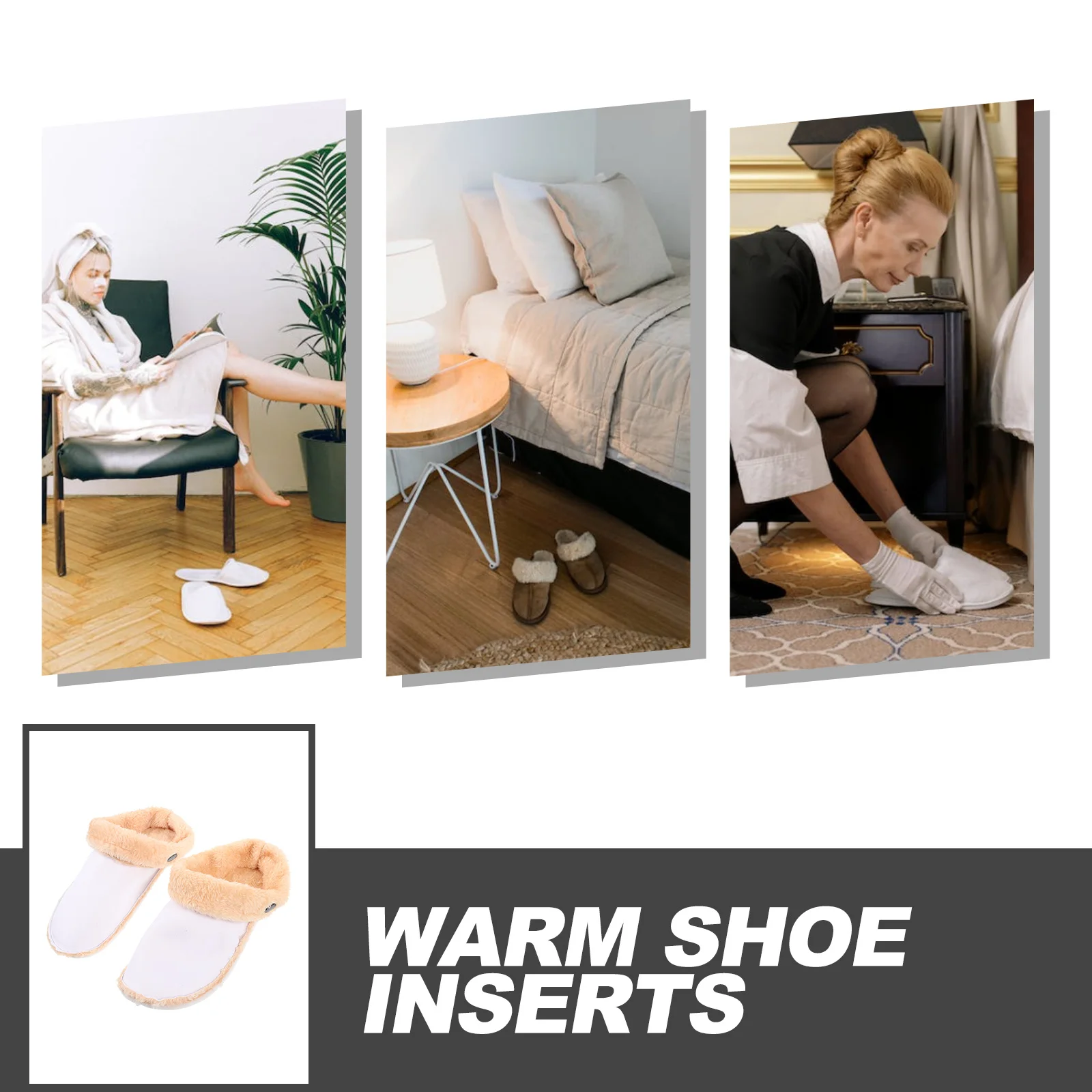 

1 Pair Detachable Warm Hole Shoe Inserts For Women Men Adults Warm Shoe Inserts Insoles For Cold Weather