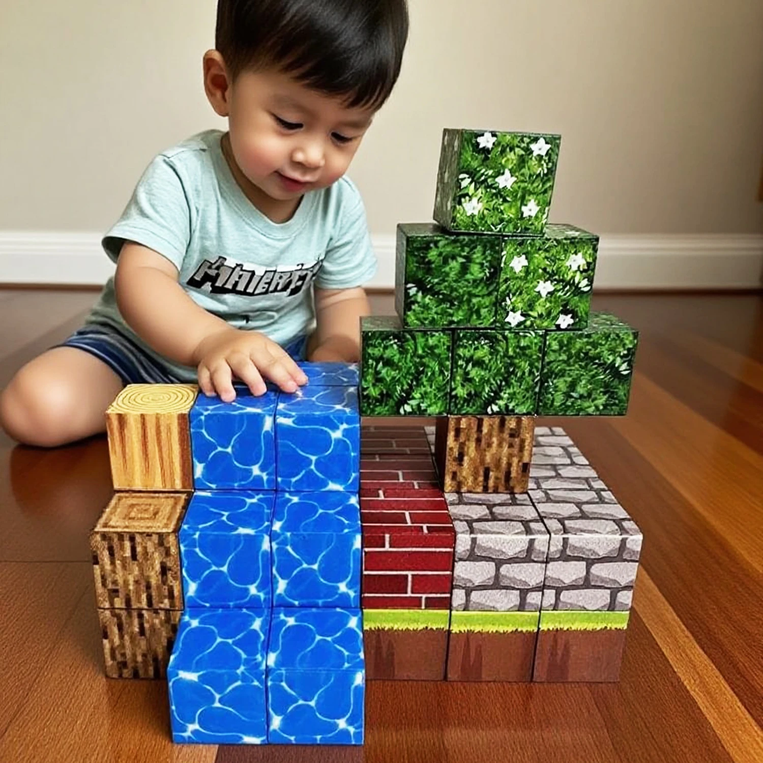 Creative Magnetic Building Blocks Magnetic Cube Blocks ของเล่นเด็ก Constructor DIY Assembly ชุดบล็อกอิฐ