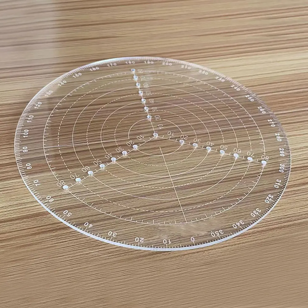 

Car Spin Centering Ruler 30cm Circle Tool Lathe Accessories Woodworking Aid Circular Gauge Measurement