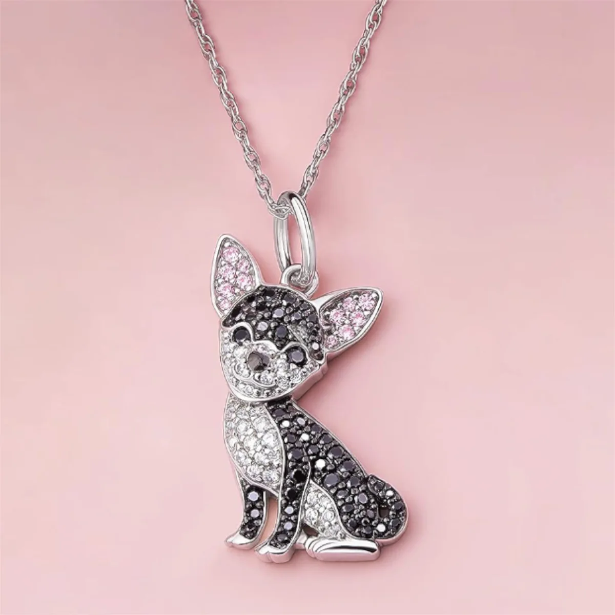 Exquisite Cute Beagle Pendant Necklace for Women Elegant Pet Puppy Jewelry Animal Accessories Memorial Gift for Dog Lovers