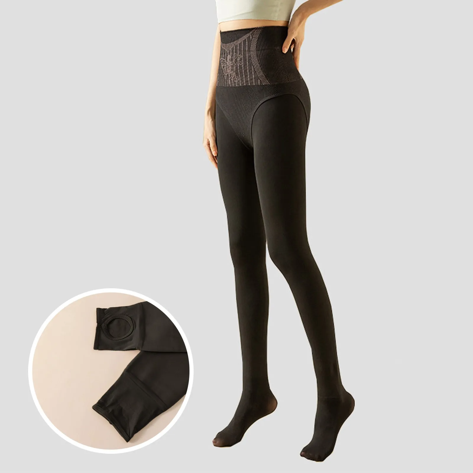 ผู้หญิง Tights ถุงน่องความร้อนฤดูใบไม้ร่วงฤดูหนาว SEXY Plus กํามะหยี่หนา Tights กางเกงขายาวขนแกะ Pantyhose ผู้หญิงชุดชั้นใน