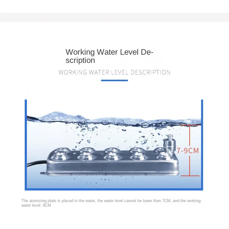 Umidificador Ultrasonic Industrial, Fogger, Névoa Maker, Greenhouse Fog Generator, Sem Fonte de Alimentação, DC48V, 10 Cabeça, 12 Cabeça