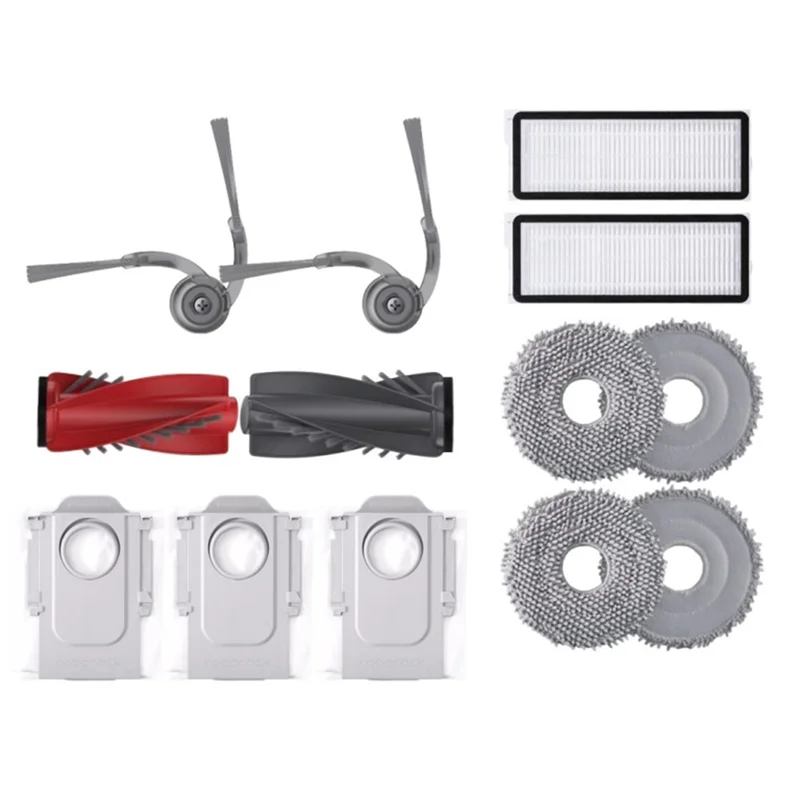 ABXH For Roborock Q Revo Edge S5A Accessory Filter Duodivide Main Side Brush Mop Dust Bag Parts For Robot Vacuum Cleaner