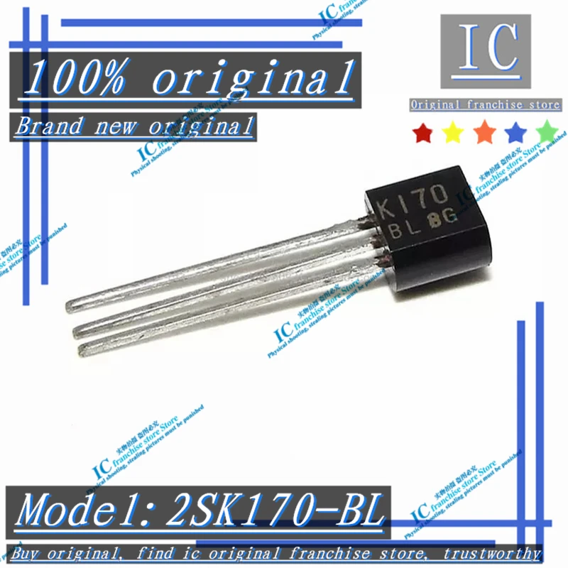 100% Brand new original 20PCS-100PCS 2SK170-BL 2SK170BL 2SK170 K170 TO-92 Audio amplifier tube