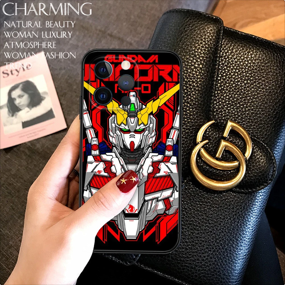 Funda de silicona suave de dibujos animados G-Gundam para iPhone 16 15 14 Plus 13 12 11 X XS XR Pro Max SE