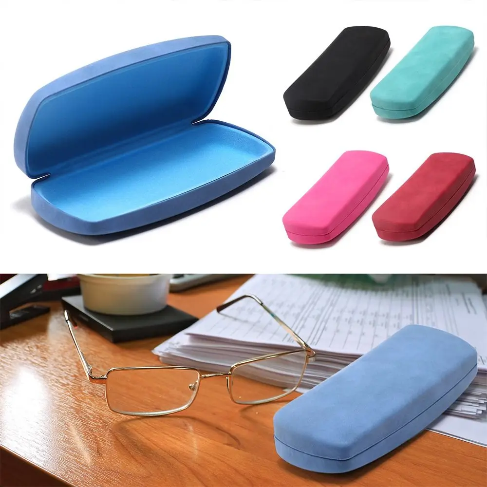

Eyeglasses Frame Glasses Box Fashion Anti-pressure PU Leather Sunglasses Box Hard Shell Solid Color Glasses Case Men