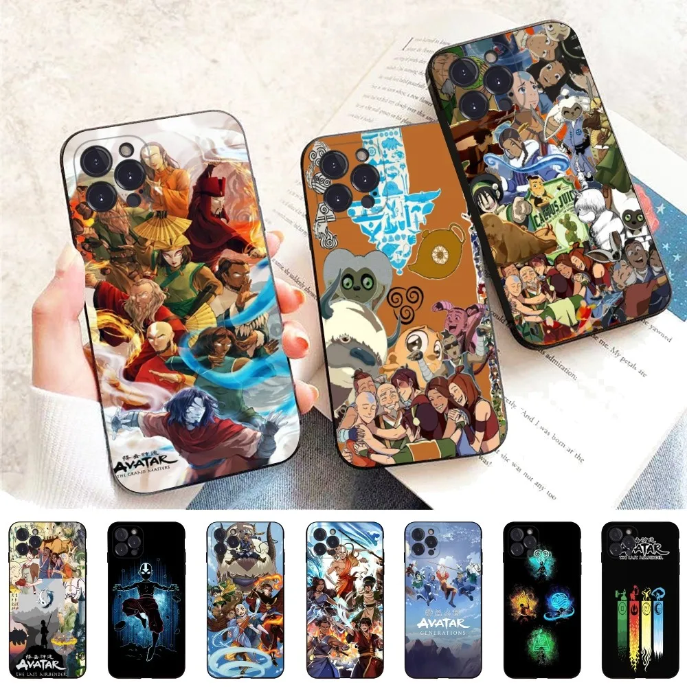 

A-Avatar the Last Airbender Phone Case For iPhone 15 14 13 12 Mini 11 Pro XS Max X XR SE 6 7 8 Plus Soft Silicone Cover