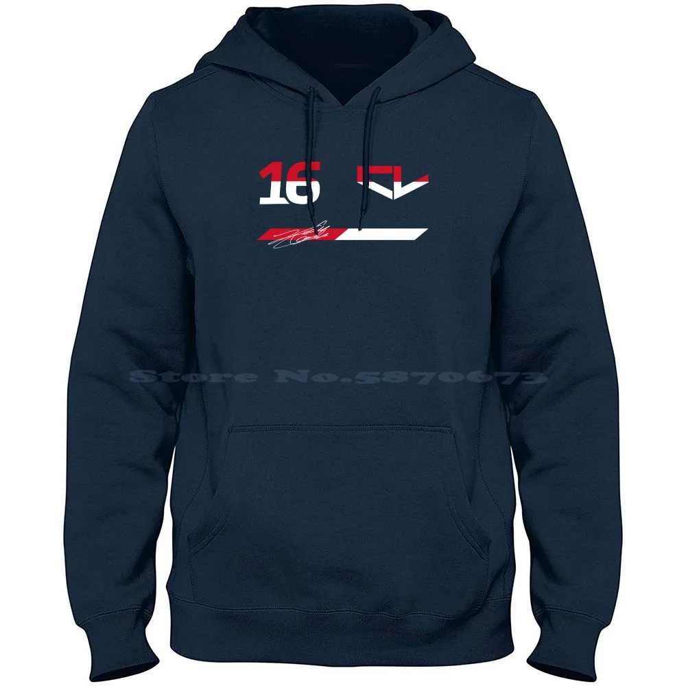 Charles Leclerc 16 Monaco 100% Cotton Hoodie Monaco Grand Prix Motorsport 2022 Team 2022 Charles Leclerc 2022 Leclerc 2022