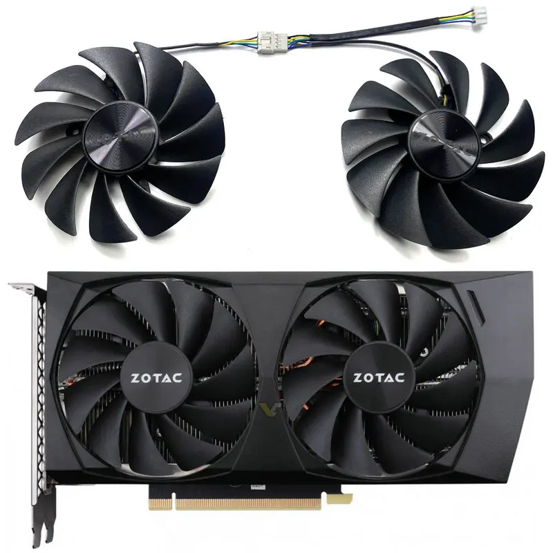 

Новый охлаждающий вентилятор для видеокарты ZOTAC RTX3050 RTX3060 RTX3060ti GA92S2U